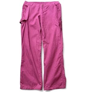 Y2K Vibrant Pink Linen Blend Pants